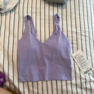 brand new lululemmon lavender align tank